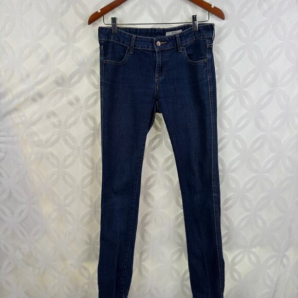 H&M Sqin Low Waist Slim Leg Dark Washed Jeans Size 28 - Picture 8 of 8